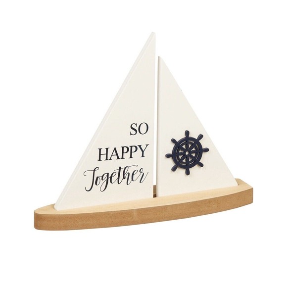 4 PCs Decor Home Wood Sea, Beach, Fish, Home /Office /Living room… - Picture 3 of 10